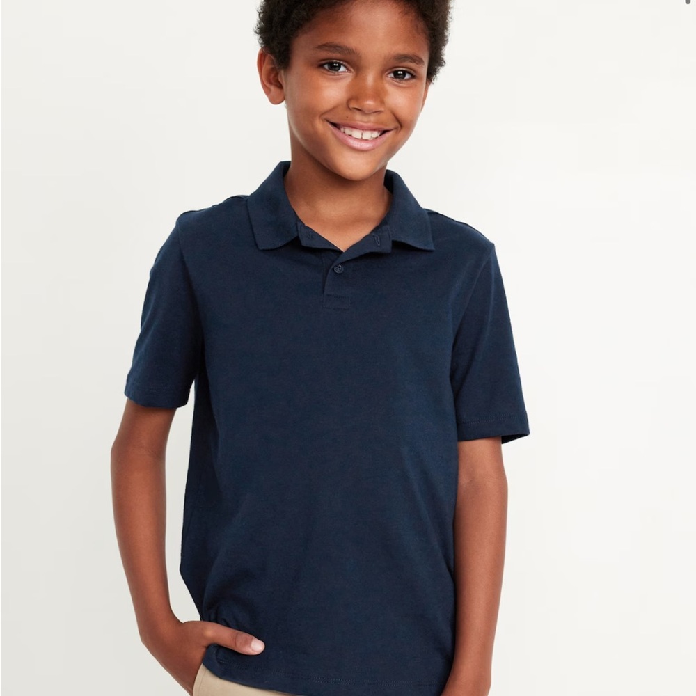 NWT School Uniform Polo Shirt for Boys Sz 10/12 L